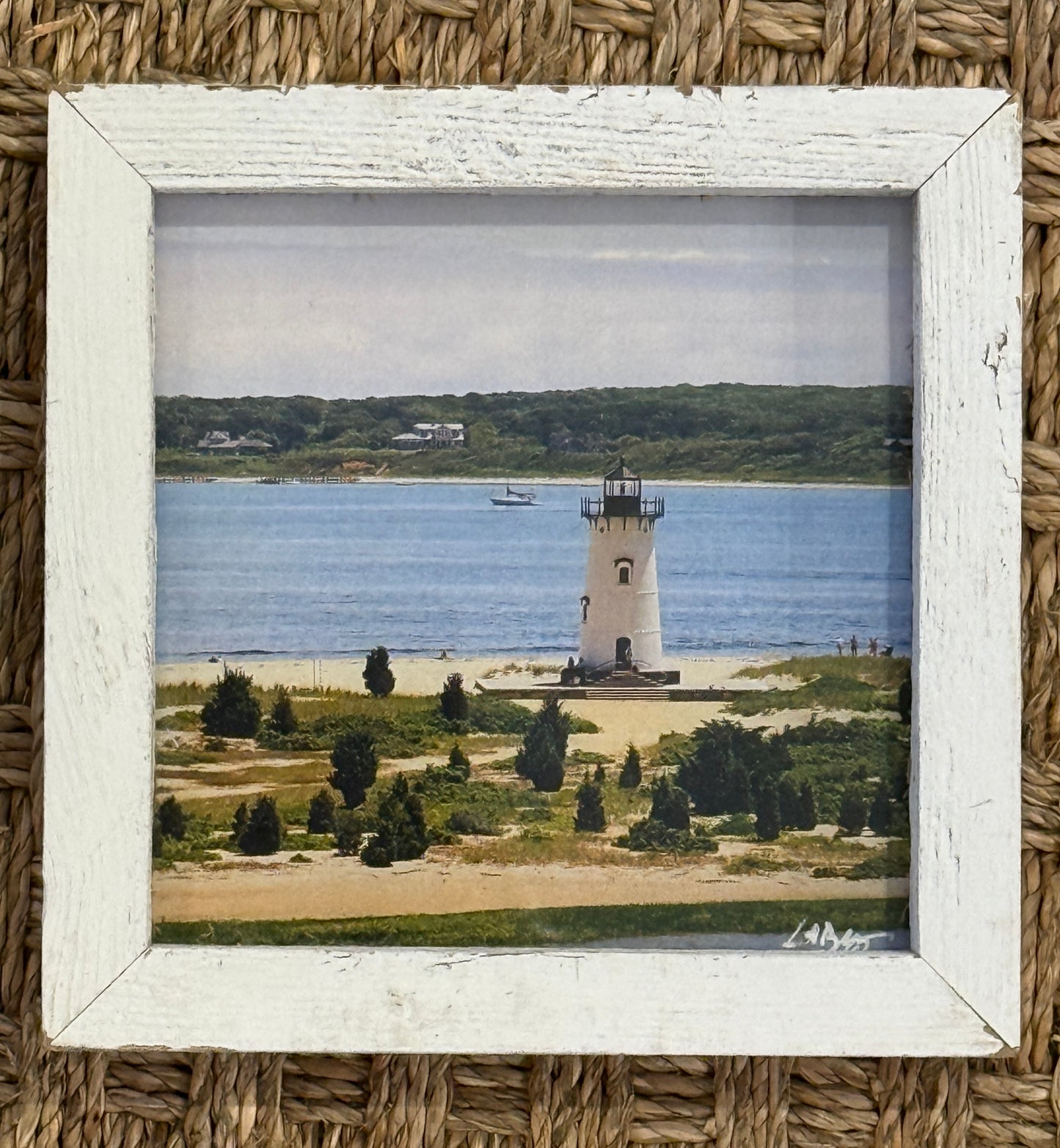 Edgartown Light with Rosehips | 6x6
